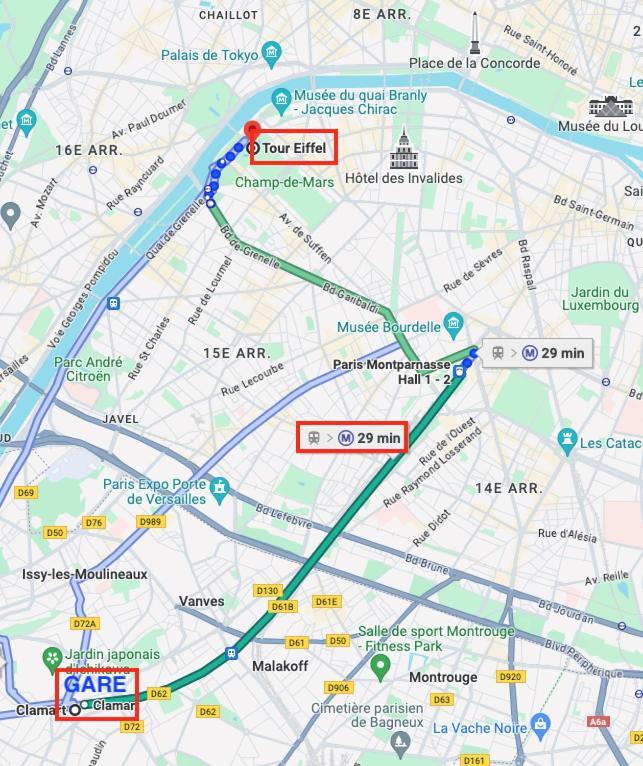 2 Pieces Lumineux Aux Portes De Paris 克拉马 外观 照片