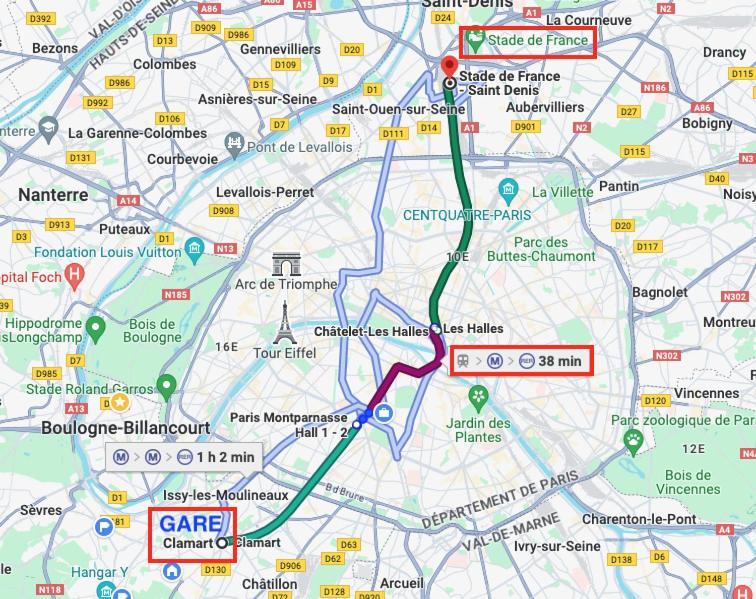 2 Pieces Lumineux Aux Portes De Paris 克拉马 外观 照片