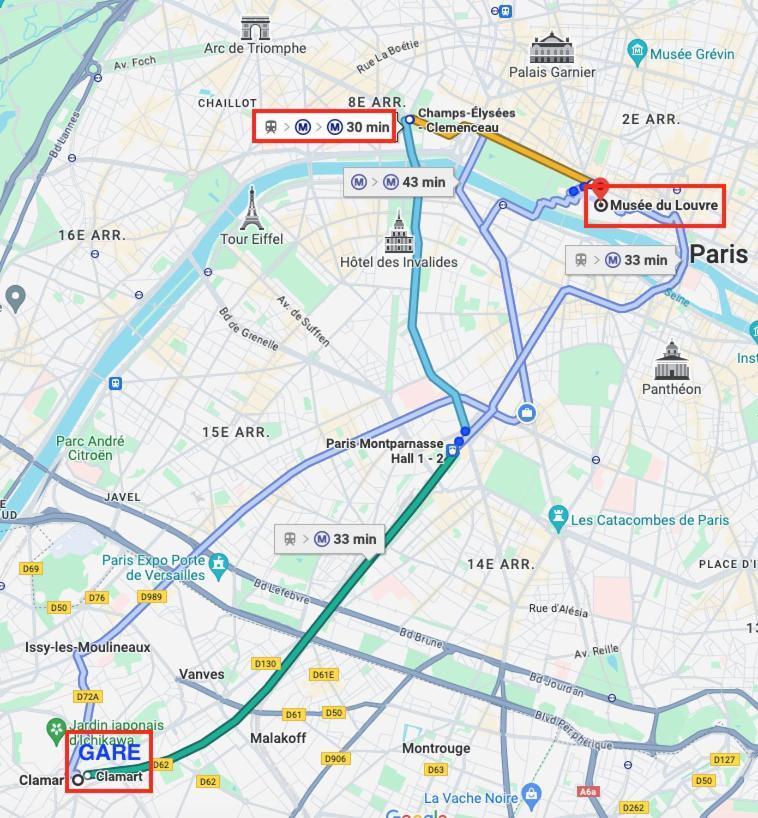 2 Pieces Lumineux Aux Portes De Paris 克拉马 外观 照片