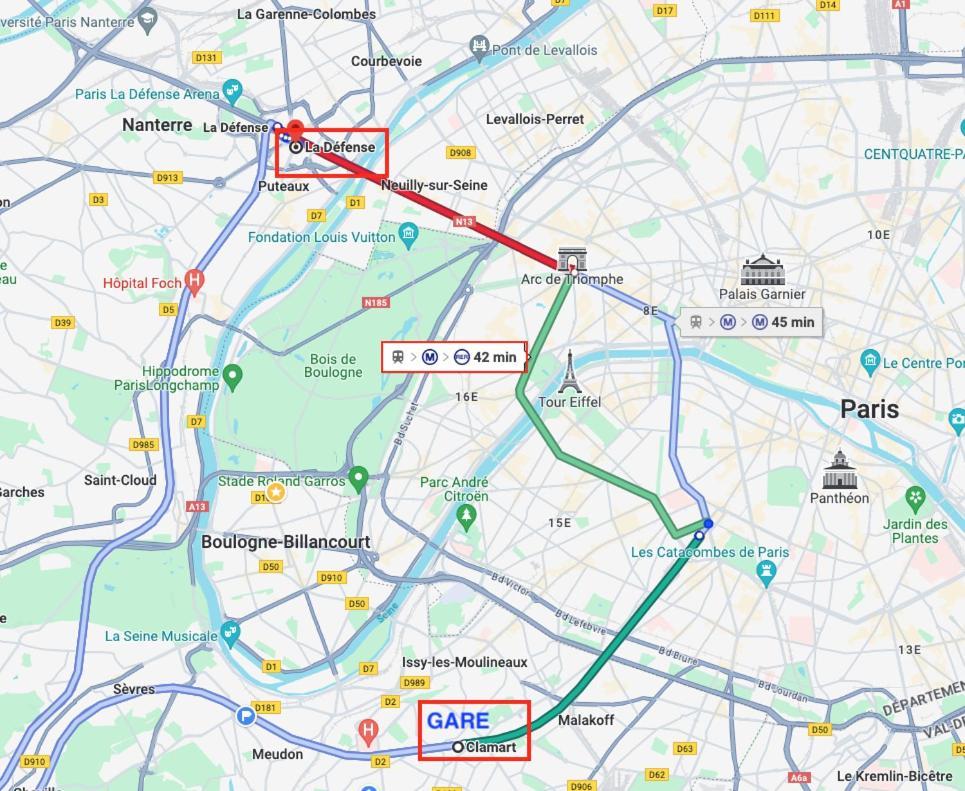 2 Pieces Lumineux Aux Portes De Paris 克拉马 外观 照片
